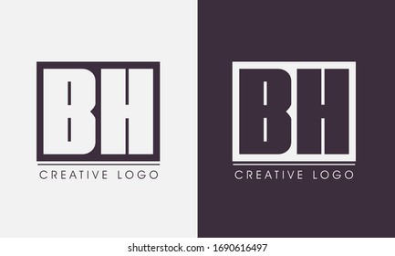 Cartas iniciales BH HB empresa abstracta Logo Vector de diseño
