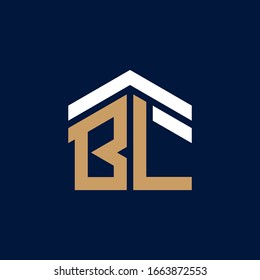 Initial Letters BL House Logo Design