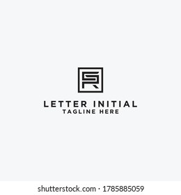 Initial letters of the CR logo icon.  Logo design inspiration for companies from the  -Vector	
