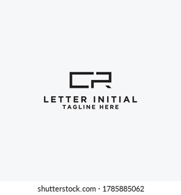 Initial letters of the CR logo icon.  Logo design inspiration for companies from the  -Vector	
