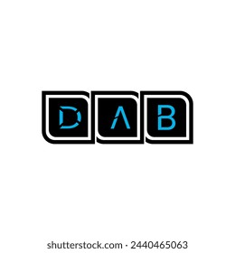 Initial letters DAB logo designs Bundle