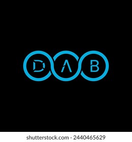 Initial letters DAB logo designs Bundle