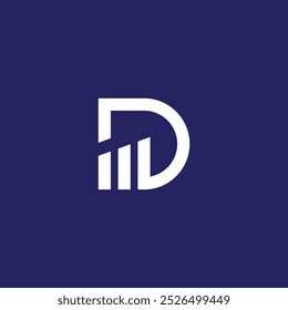 Initial Letters DM logo design Element for download.