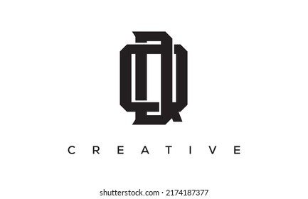 Letras iniciales DQ, diseño del logotipo del Monograma QD con símbolo del alfabeto de estilo creativo. DQ, letras espirales QD emblema vectorial universal elegante, logotipo. Símbolo gráfico del alfabeto para identidad corporativa