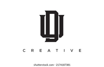 Letras iniciales DU, diseño del logo de Monograma UD con símbolo de alfabeto de estilo creativo. DU, letras espirales UD emblema vectorial universal elegante, logotipo. Símbolo gráfico del alfabeto para identidad corporativa