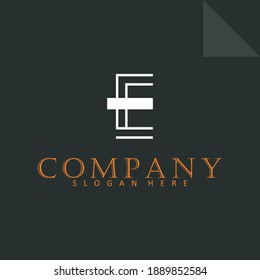 Initial letters E logo. Logo icon design template elements. Monogram.Simple vector sign illustration in a modern style.
