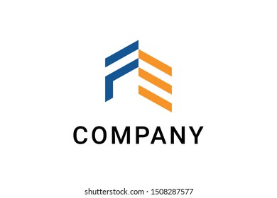 Initial letters FE logo design inspiration
