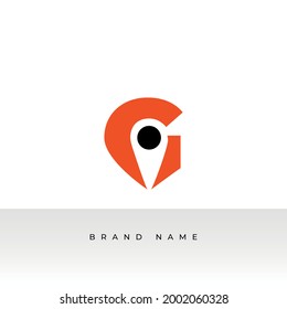 Initial letters G logo template design in rounded shape. Logo icon design template elements. Colorful Simple vector sign illustration in a modern style.