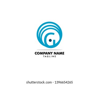 Initial Letters G Signal Logo Design