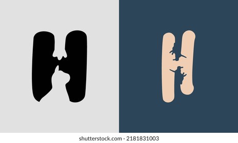 Initial Letters H Cat Logo Designs Bundle. It will be suitable for which company or brand name start those initial.