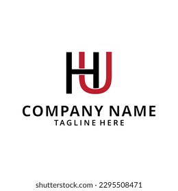 Initial letters HU Logo Design Template Vector Illustration