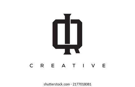 Initial letters IQ, QI monogram logo design with creative style alphabet symbol. QI, IQ spiral letters universal elegant vector emblem, logotype. Graphic alphabet symbol for corporate identity