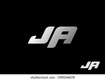 Initial letters JA monogram logo template. Vector illustration