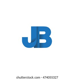 Professional Minimalist Letter Jb Logo Design Stock Vector (Royalty ...