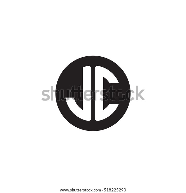 Initial Letters Jc Circle Shape Monogram Stock Vector (Royalty Free ...