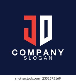 Initial Letters JD Logo Design Vector Template.