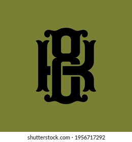 Initial letters K, 8, K8 or 8K overlapping, interlock, monogram logo, black color on green background