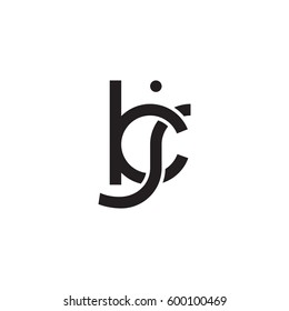 Initial letters kj, round linked overlapping chain shape lowercase logo modern design monogram black
