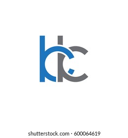 Initial letters kk, round linked overlapping chain shape lowercase logo modern design blue gray