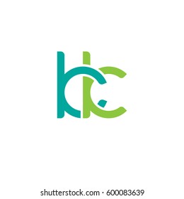 Initial letters kk, round linked overlapping chain shape lowercase logo modern design modern green