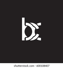 Initial letters kx, round linked overlapping chain shape lowercase logo modern design white black background