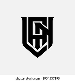 Initial letters L, A, N, LAN, LNA, ALN, ANL, NLA or NAL overlapping, interlock, monogram logo, black color on white background