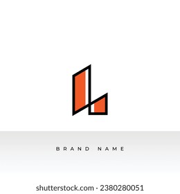 Initial letters L logo template design in Multiple shape. Logo icon design template elements. Monogram. Linear logo. Simple vector sign illustration in a modern style.