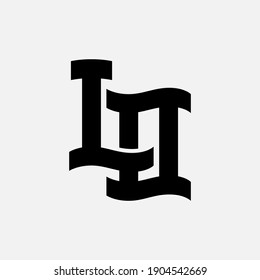 Initial letters L, O, LO or OL overlapping, interlock, monogram logo, black color on white background