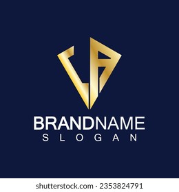 Initialbuchstaben LA Logo Design Vektorvorlage.