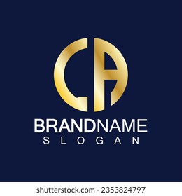 Plantilla de vectores de diseño del logotipo de las letras iniciales LA.