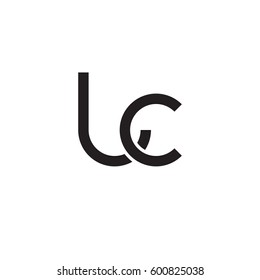 Initial Letters Lc Round Linked Overlapping Stock Vector (Royalty Free ...