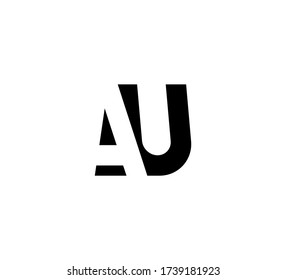 Anfangsbuchstaben Logo schwarz positiv/negativ Leerzeichen AU