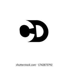 Initialbuchstaben Logo schwarz-positiv/negativ-CD