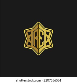 RE Anfangsbuchstaben Monogramm Logo für Spiele