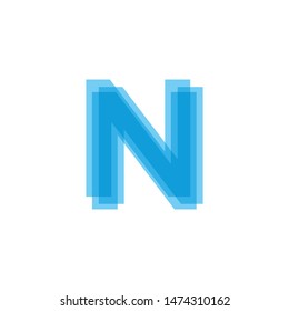 Initial Letters N Logo Design Vector
