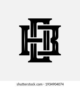 Überlappende Anfangsbuchstaben O, B, OB oder BO, Verriegelung, Monogramm-Logo, schwarze Farbe auf weißem Hintergrund