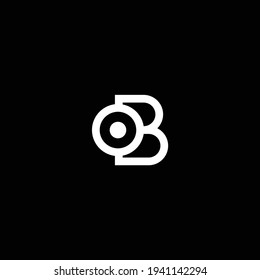 Initial Letters OB BO, B, O joint logo icon with vector template.
