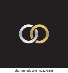 Initial Letters Oo Round Overlapping Chain Stock Vector (Royalty Free ...