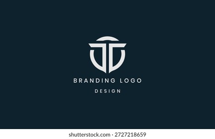 Initial letters OT, TO circular logo with vector logo design template elements.