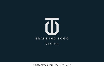 Initial letters OT, TO circular logo with vector logo design template elements.