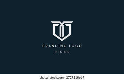 Initial letters OT, TO circular logo with vector logo design template elements.