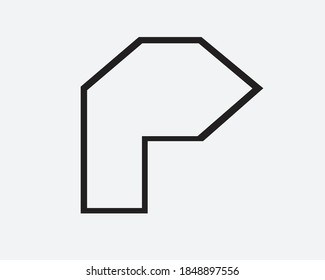 initial letters p and creative logo designs