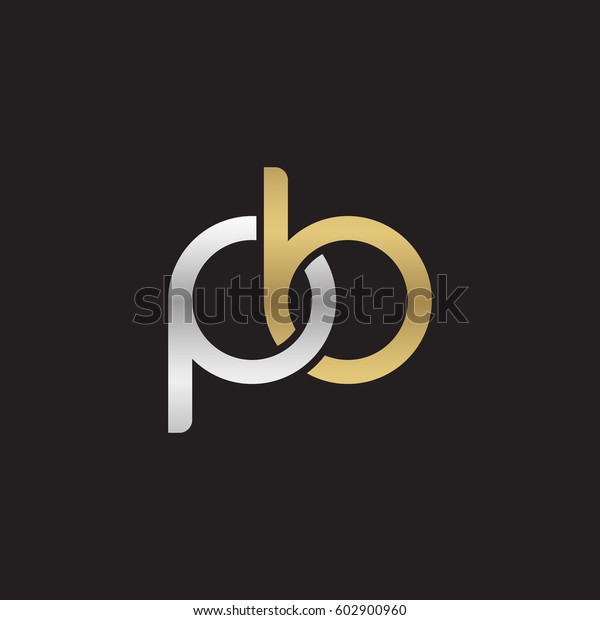 Initial Letters Pb Round Overlapping Chain Stock Vector (Royalty Free ...