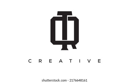 Letras iniciales QT, diseño del logotipo de Monograma TQ con símbolo del alfabeto de estilo creativo. QT, letras espirales de TQ emblema vectorial universal elegante, logotipo. Símbolo gráfico del alfabeto para identidad corporativa