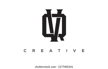 Letras iniciales QV, diseño del logotipo de monograma VQ con símbolo de alfabeto de estilo creativo. QV, VQ letras espirales emblema universal elegante vector, logotipo. Símbolo gráfico del alfabeto para identidad corporativa