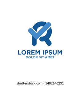 Initial Letters R Checklist Logo Design Vectors Modern