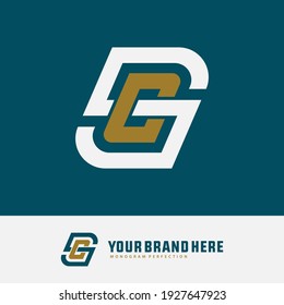 Anfangsbuchstaben, überlagernd S, O, SO oder OS, Verriegelung, Monogramm-Logo, weiß-goldene Farbe auf grünem Hintergrund