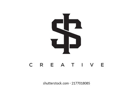 Letras iniciales SI, diseño del logo de monograma IS con el símbolo del alfabeto de estilo creativo. letras espirales emblema universal elegante vector, logotipo. Símbolo gráfico del alfabeto para identidad corporativa