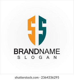 Initial Letters SS Logo Design Vector Template.