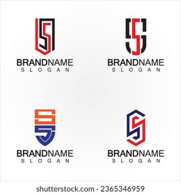 Initial Letters SS Logo Design Vector Template.